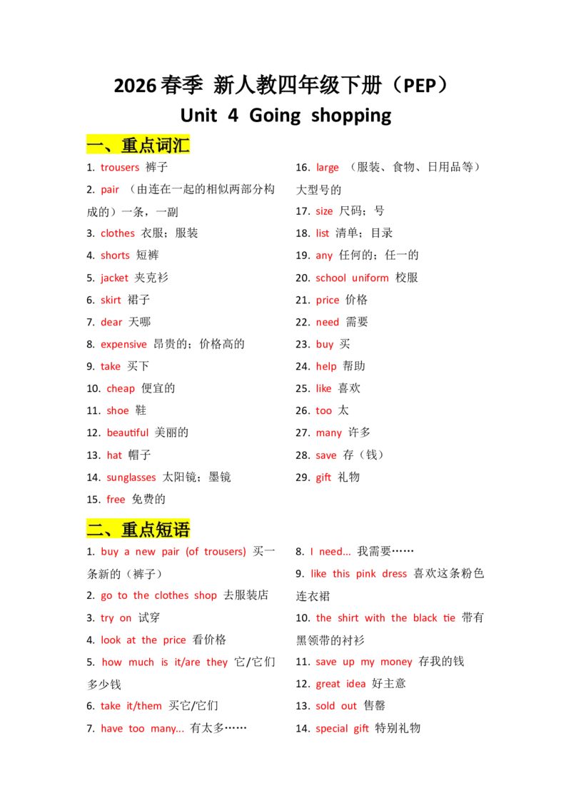 U4知识清单_07知识清单（全册）_知识清单扩展（参考）