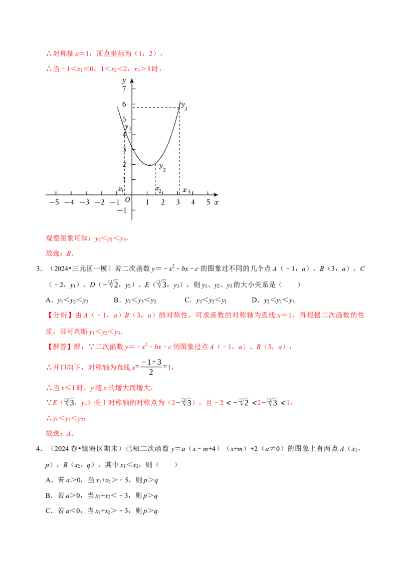 专题2.2二次函数全章十类必考点（必考点分类集训）（人教版）（教师版）_初中数学_九年级数学上册（人教版）_考点分类必刷题-U181