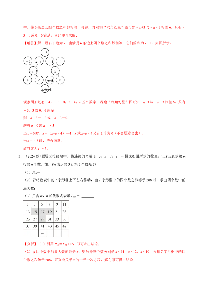 专题2.5一元一次方程全章十一类必考点（必考点分类集训）（人教版2024）（教师版）_初中数学_七年级数学上册（人教版）_考点分类必刷题-U181