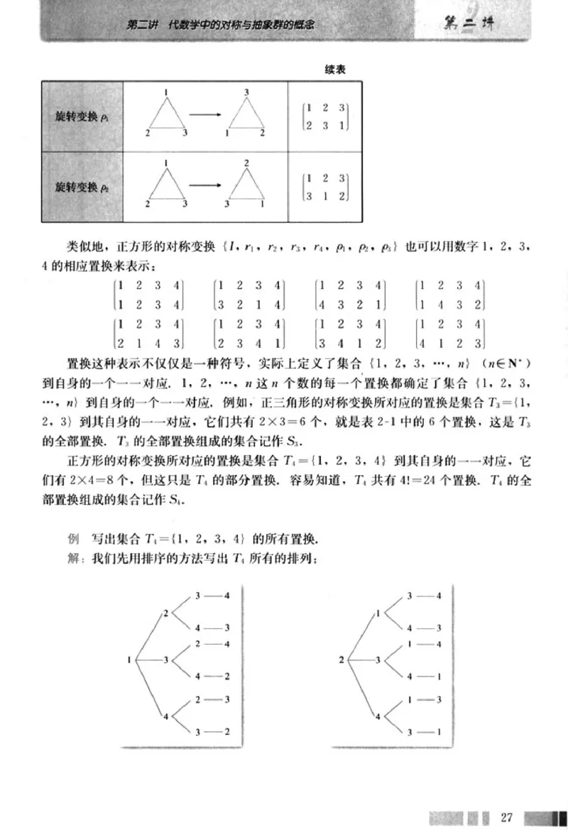 高中数学A版选修3-4对称与群_高中课本电子全科人教版语数英政历地物化生必修选修全套课本PPT_高中数学A版