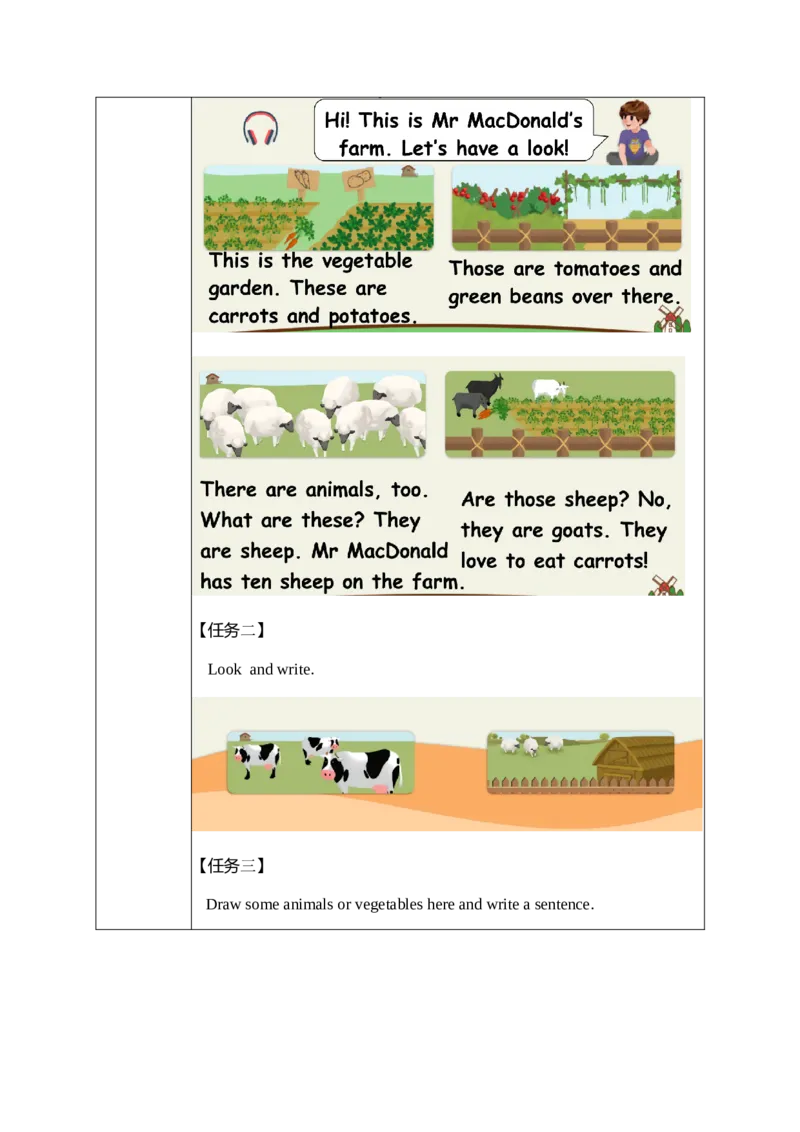 Unit4第6课时（学习任务单）PartB&CReadandwrite~Storytime-（人教PEP版）_学习任务单