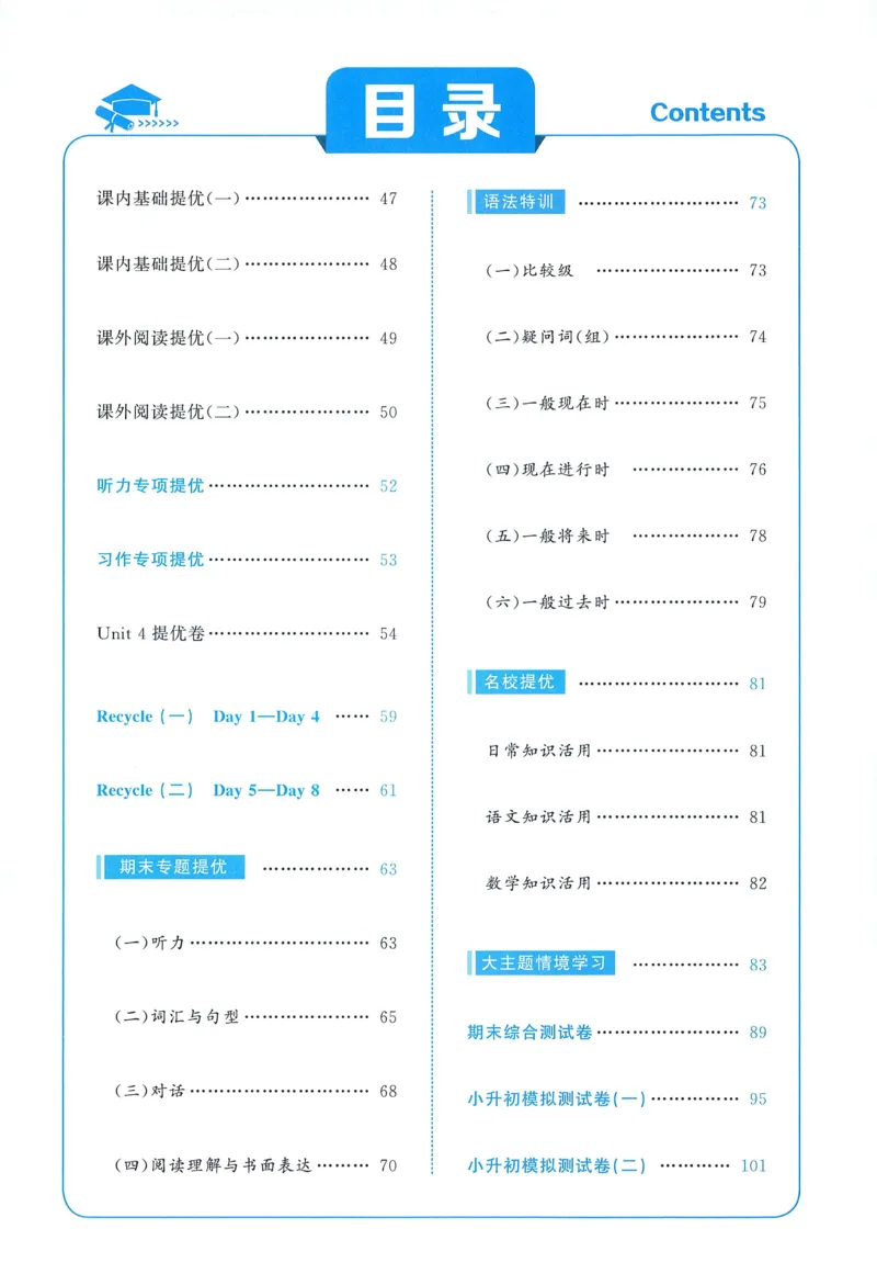 人教英语6下_21练习题+试卷合集多套完整版_-26春《五星学霸》_26春《五星学霸》英语RJ6下