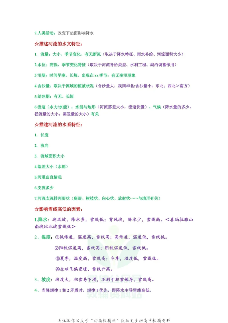 答题模板地理大题答题模板_高中全科精选资料包_地理精选资料包_解题技巧