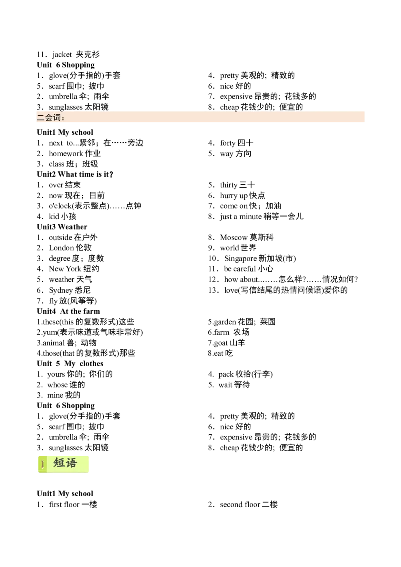 期末真题演练听力专项_听力专项练习-T4_2025版_期末真题演练听力专项-（人教PEP版）