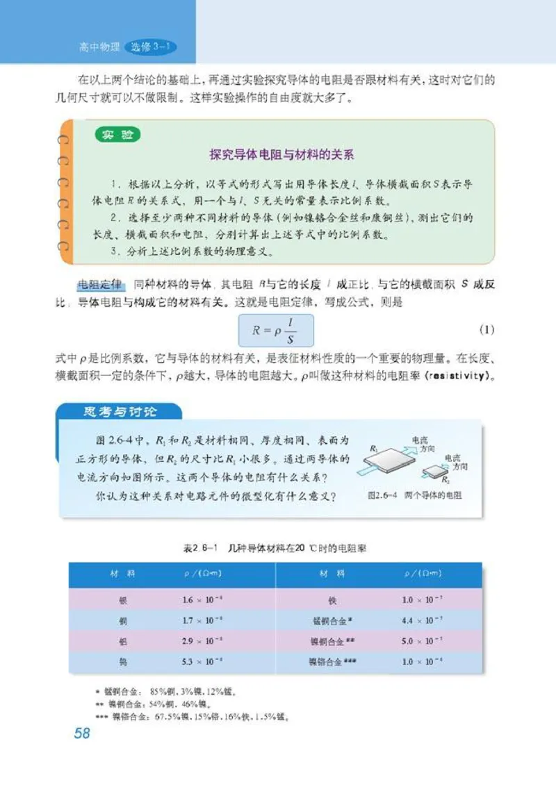 高中物理选修3-1_高中课本电子全科人教版语数英政历地物化生必修选修全套课本PPT_高中物理