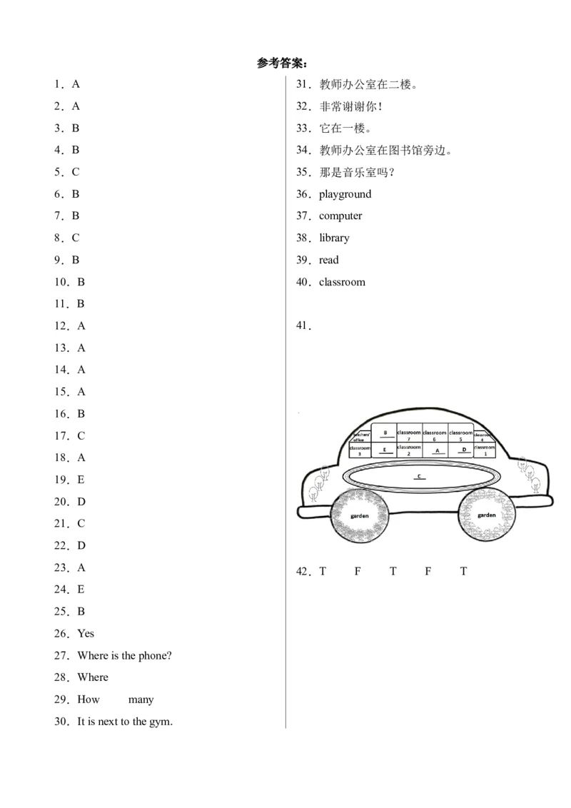 Unit1PartBLet&rsquo;stalk&Let&rsquo;splay-英语四年级下册（人教PEP版）_分层作业-K16_2024版