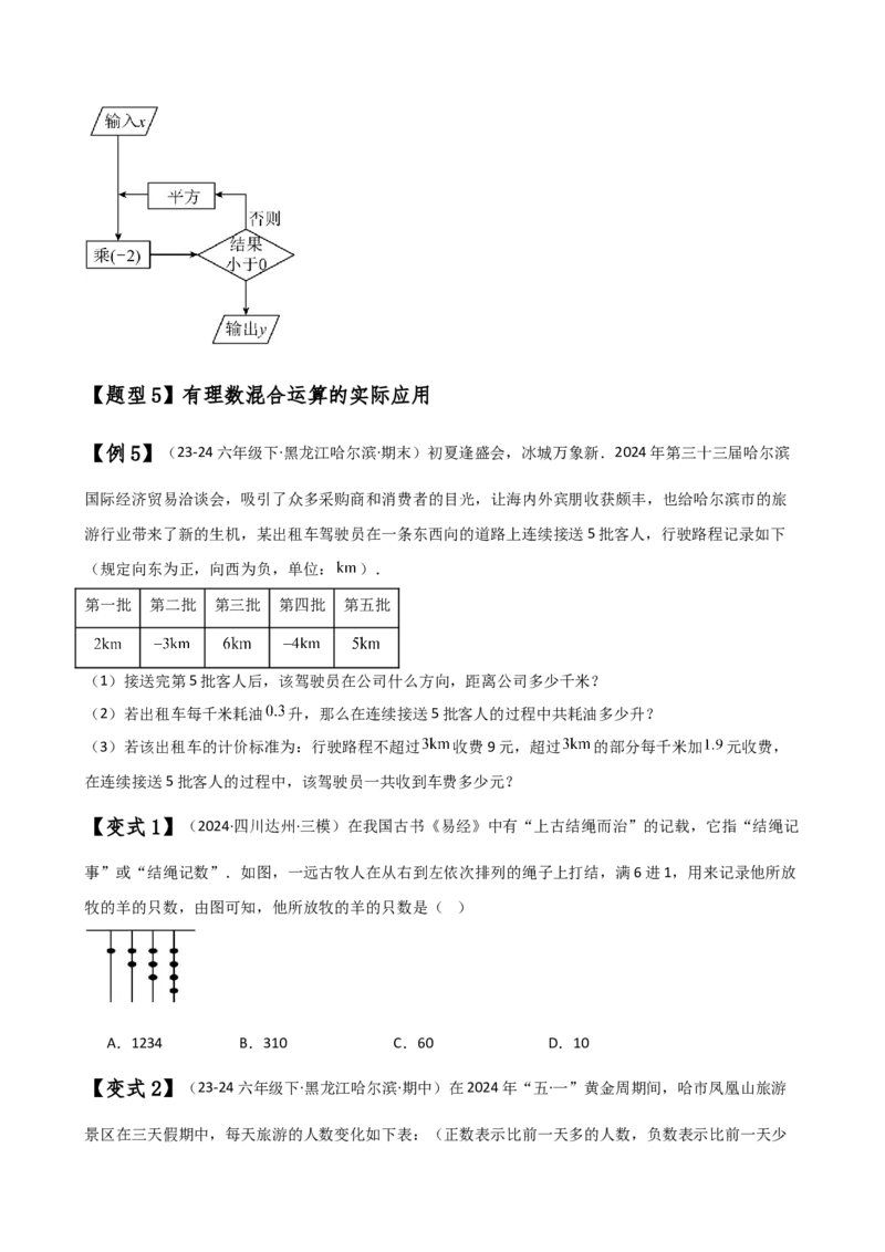专题2.9有理数的混合运算（知识梳理与考点分类讲解）（苏科版）（学生版）_初中数学_七年级数学上册（人教版）_专题突破练习-V4