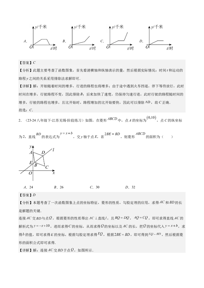 专题19.5一次函数的实际应用问题之五大考点(教师版)_初中数学_八年级数学下册（人教版）_重难点专题提优-V8