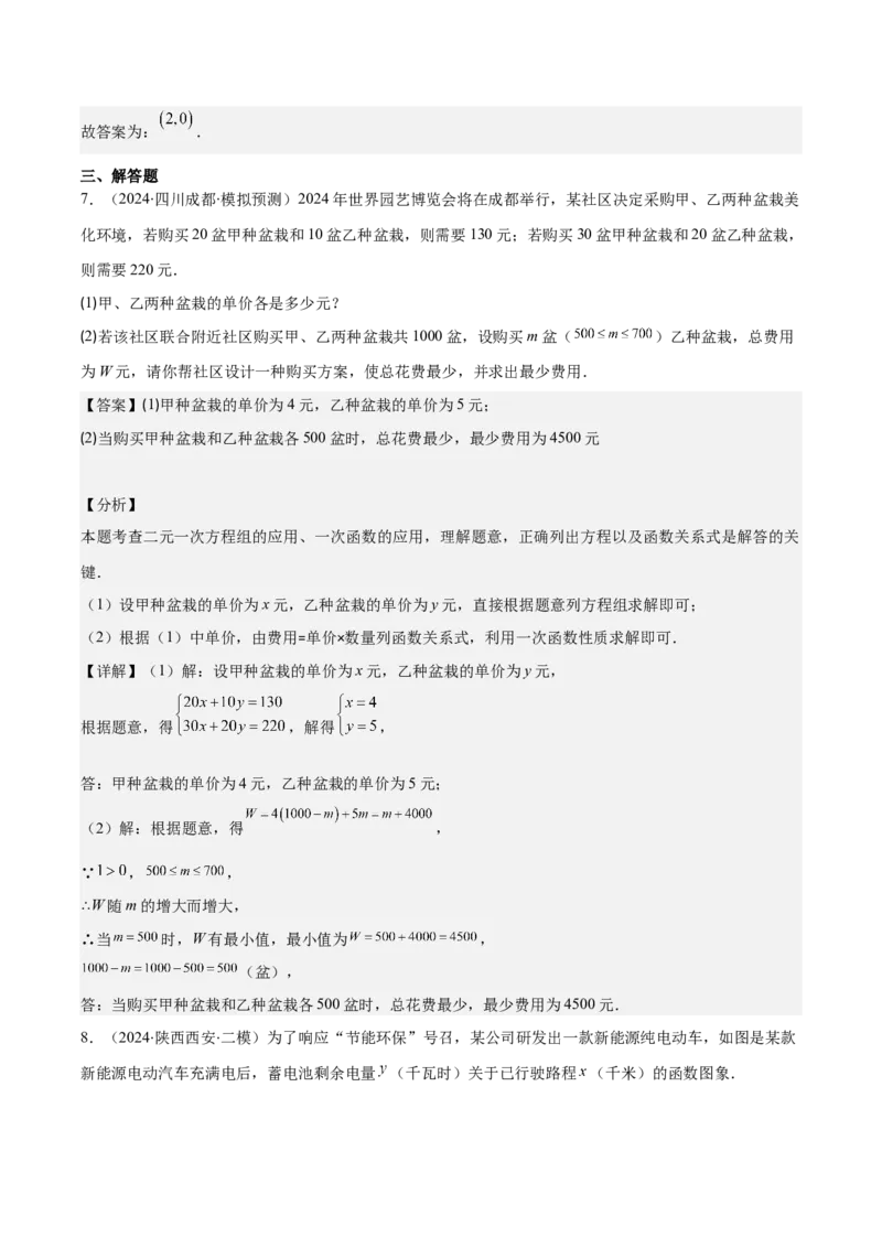 专题19.5一次函数的实际应用问题之五大考点(教师版)_初中数学_八年级数学下册（人教版）_重难点专题提优-V8
