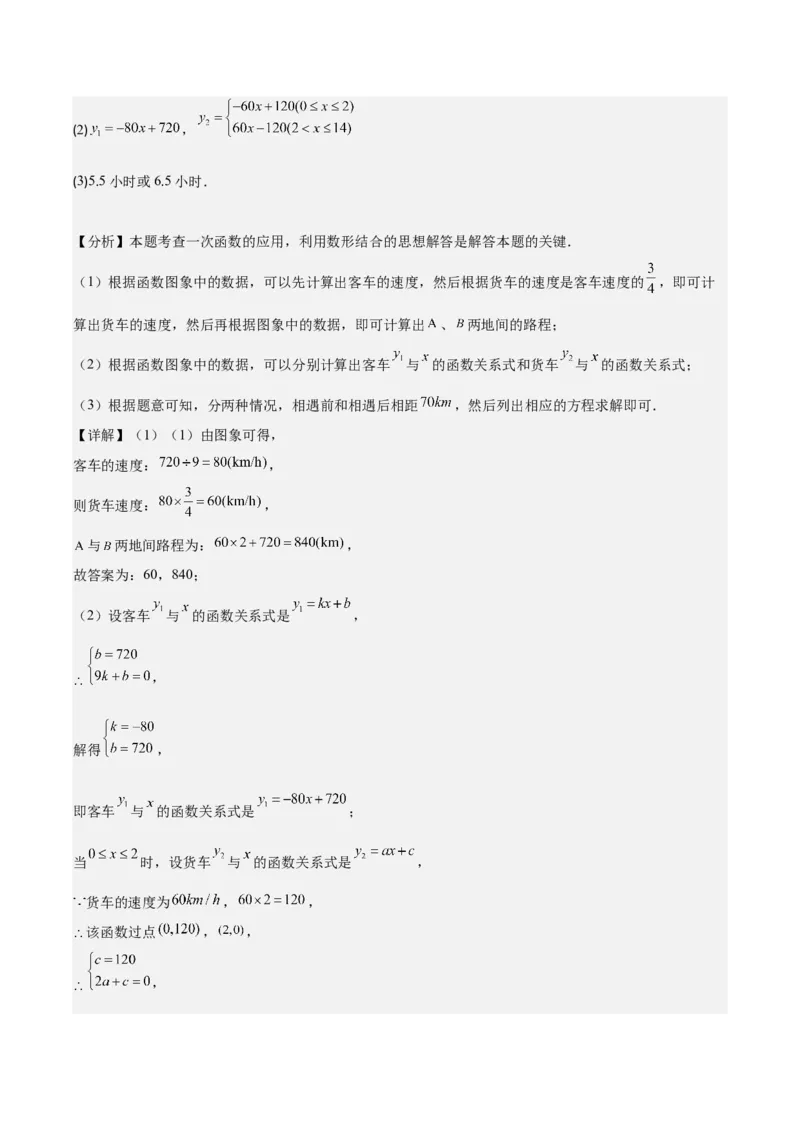 专题19.5一次函数的实际应用问题之五大考点(教师版)_初中数学_八年级数学下册（人教版）_重难点专题提优-V8