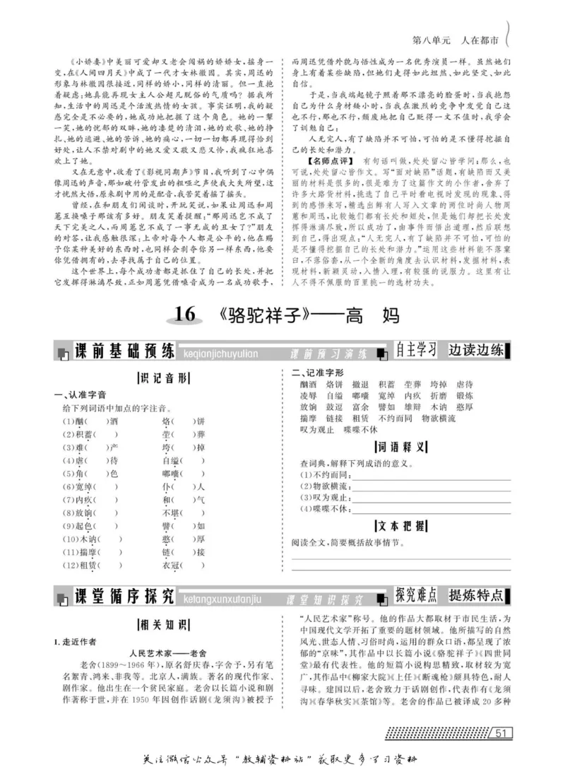 名师同步导学语文人教版选修-中国小说欣赏_名师同步导学_高中语文