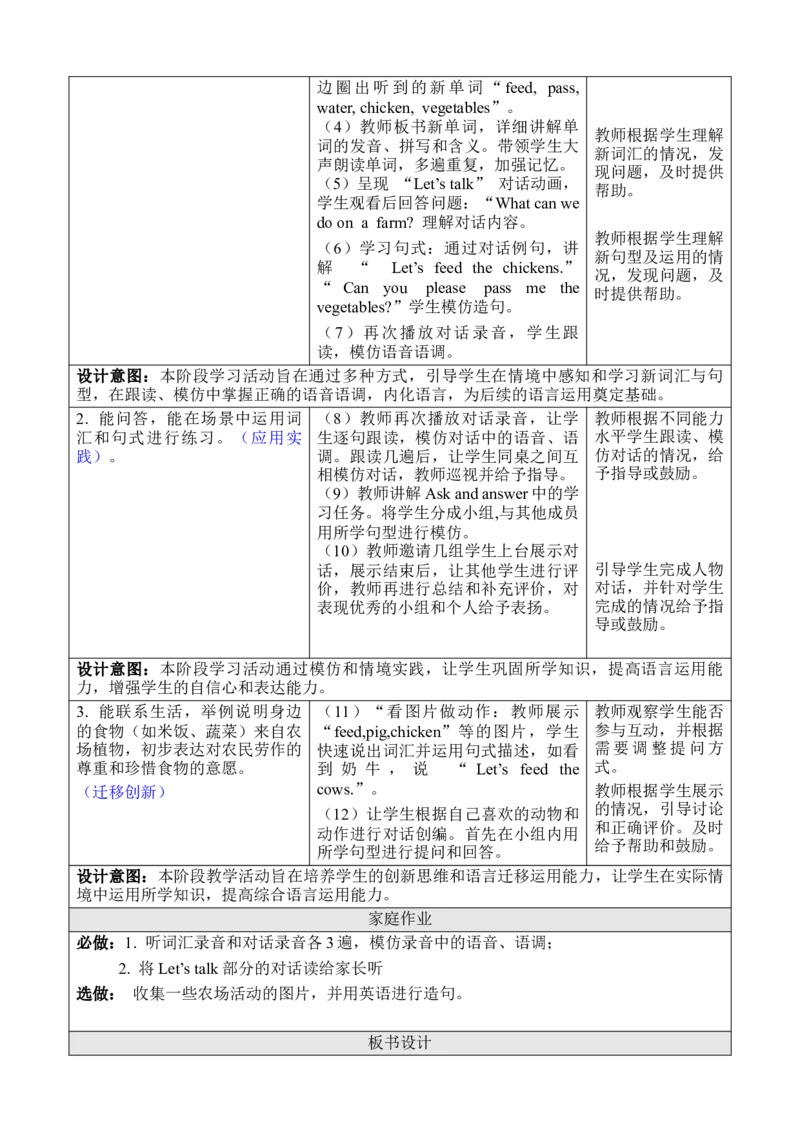 Unit6Onthefarm_00上课课件PPT+教案第十套完整版_教案