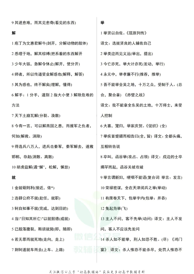 高考语文文言文120实词和18虚词_高中全科精选资料包_语文精选资料包_资料干货