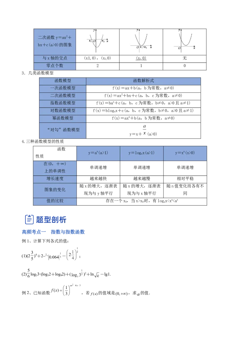 第03讲指数函数与对数函数（讲）-2023年高考数学一轮复习讲练测（全国通用）（原卷版）_2.2025数学总复习_赠品通用版（老高考）复习资料_一轮复习_专题03函数