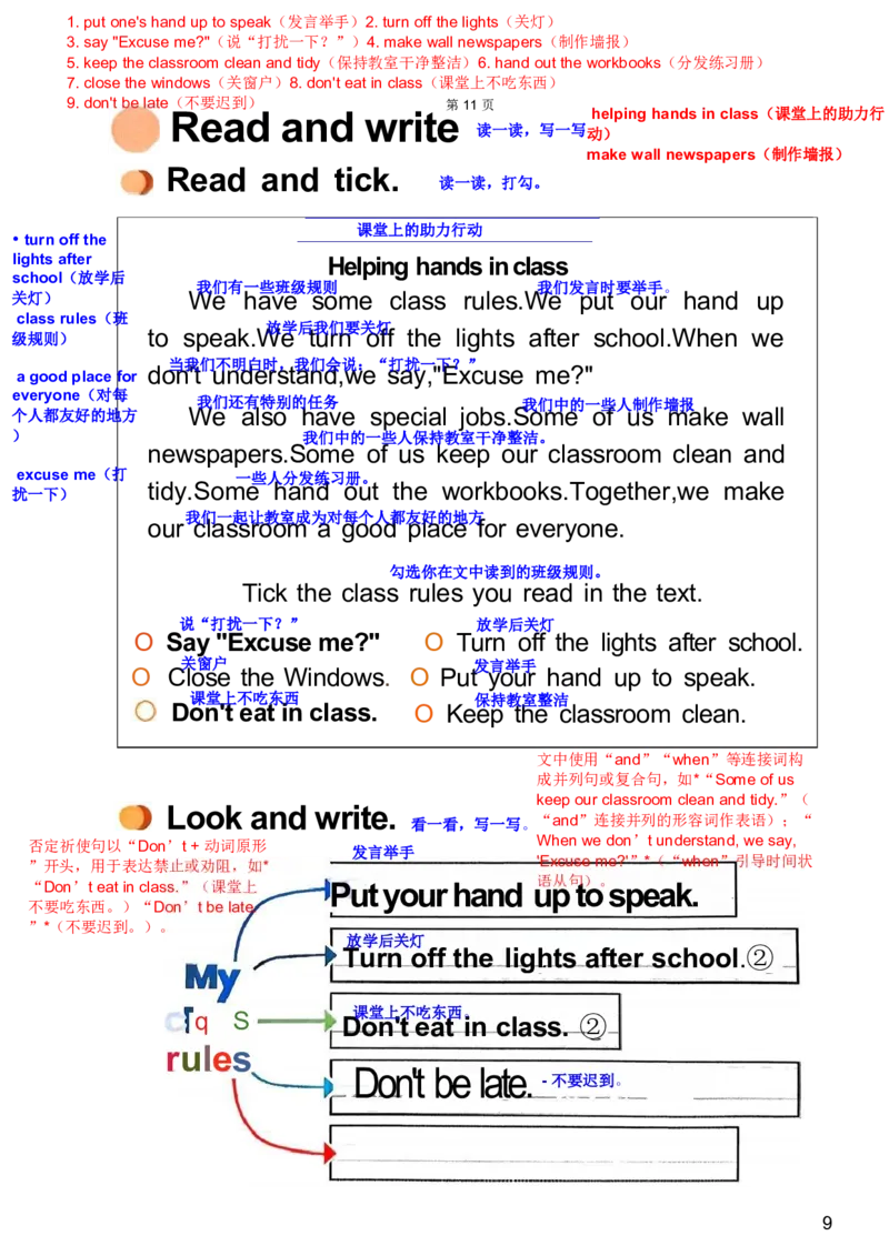 完成_01课堂笔记_9.课文笔记