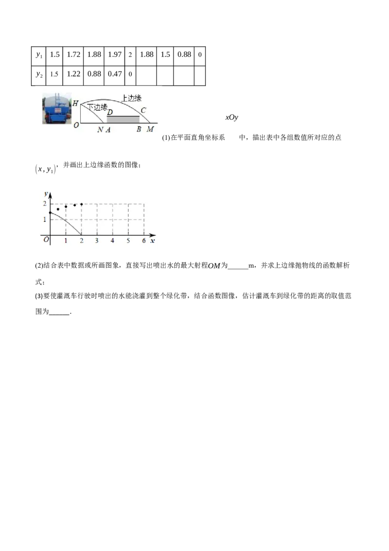 专题22.5实际问题与二次函数（十大题型）（举一反三）（人教版）（学生版）_初中数学_九年级数学上册（人教版）_母题专项-U66_2024版