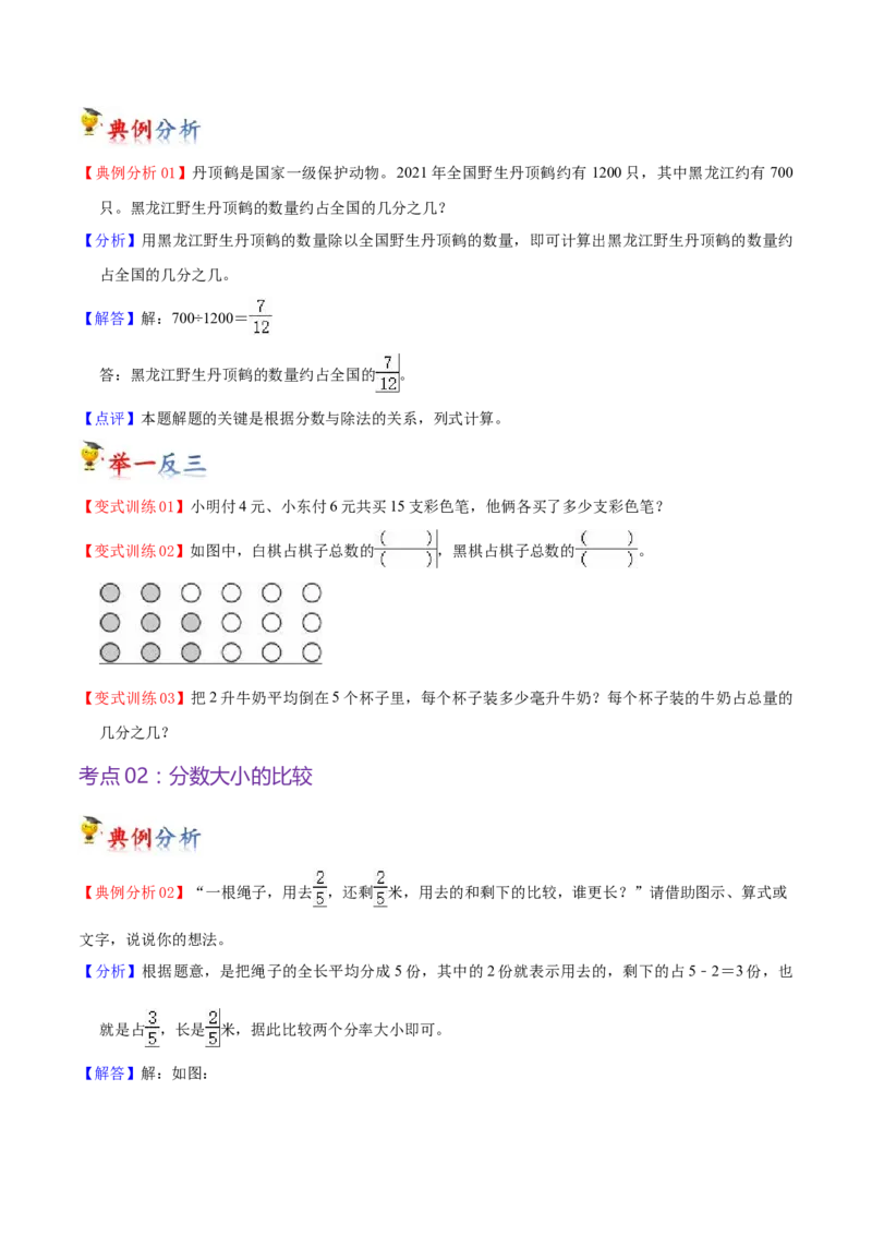 第七单元分数的初步认识（二）（知识清单)（苏教版）(1)_三年级数学下册（苏教版）_单元知识复习专项-K49_2024版