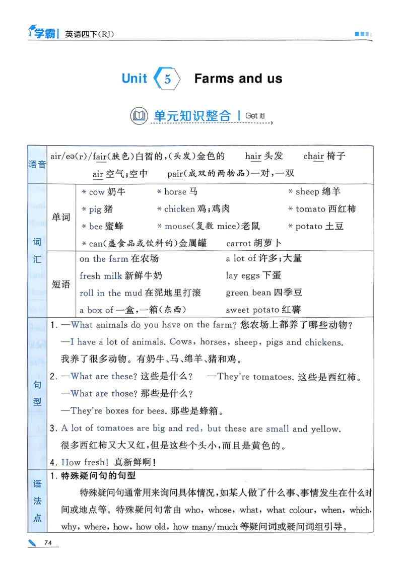 26春四下五星学霸英语人教_21练习题+试卷合集多套完整版_-26春《五星学霸》_26春《五星学霸》英语RJ4下