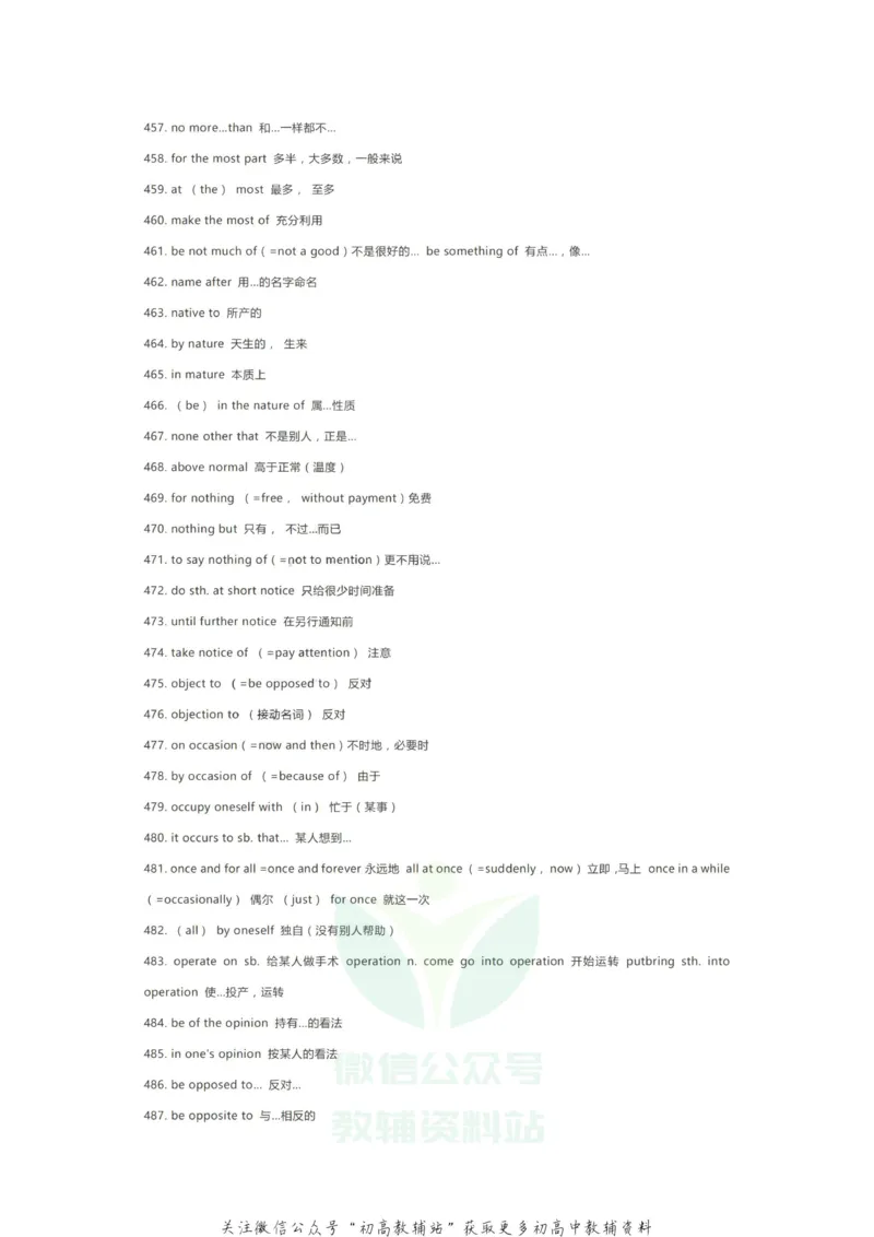 高频词高中三年600个超高频英语词组，阅读、完形、写作都在考！（必会）_高中全科精选资料包_英语精选资料包_资料干货
