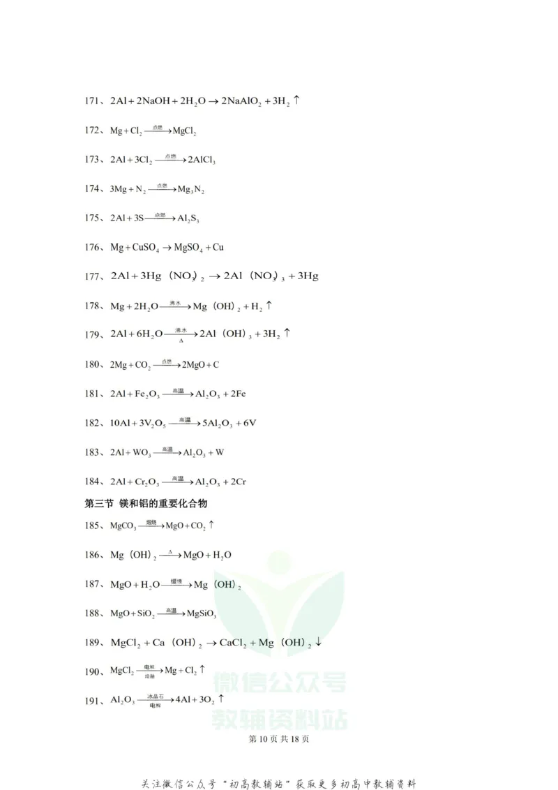 方程式高中化学方程式大全(绝对全)_高中全科精选资料包_化学精选资料包_资料干货