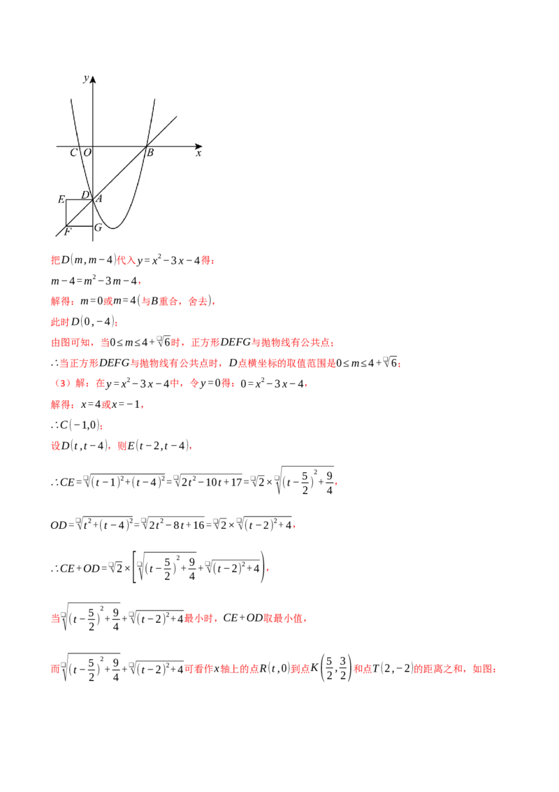 专题22.7二次函数中的最值问题（八大题型）（举一反三）（人教版）（教师版）_初中数学_九年级数学上册（人教版）_母题专项-U66_2025版