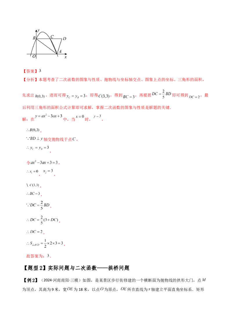 专题22.14实际问题与二次函数（知识梳理与考点分类讲解）（人教版）（教师版）_初中数学_九年级数学上册（人教版）_专题突破练习-V4_2025版