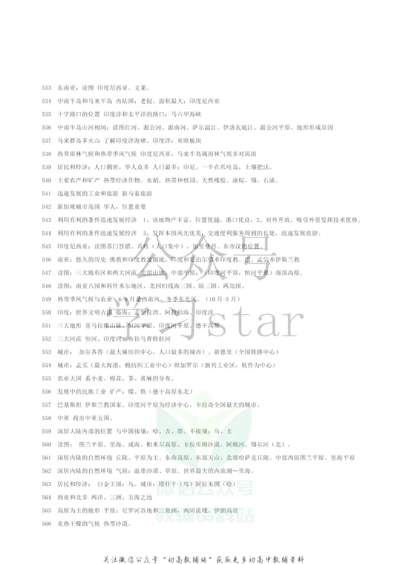 高中地理690个知识点汇总_高中全科精选资料包_地理精选资料包_资料干货