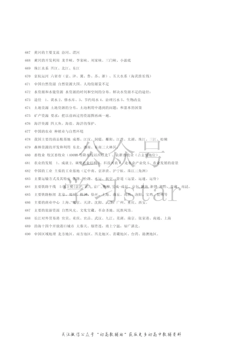 高中地理690个知识点汇总_高中全科精选资料包_地理精选资料包_资料干货