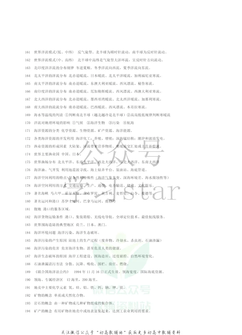 高中地理690个知识点汇总_高中全科精选资料包_地理精选资料包_资料干货