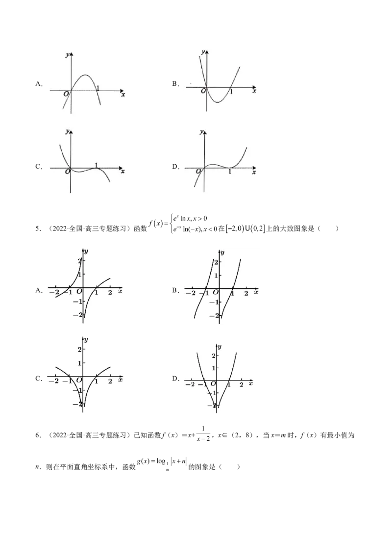 第04讲函数的图象（原卷版）_2.2025数学总复习_赠品通用版（老高考）复习资料_一轮复习_通用版2023届数学高考一轮教案（Word版，含解析）