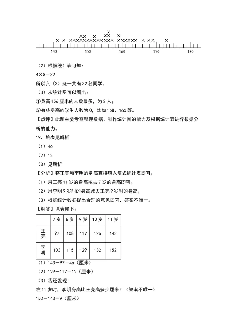 第九单元数据的收集和整理（二）（基础卷）-（答案教师）（苏教版）(1)_三年级数学下册（苏教版）_单元知识复习专项-K49_2024版