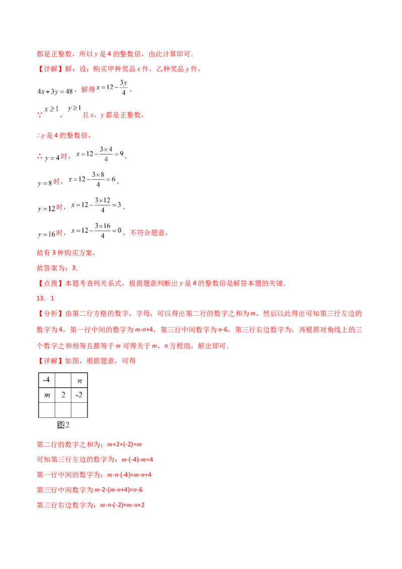 专题8.21二元一次方程组（全章直通中考）（提升练）-（人教版）_初中数学_七年级数学下册（人教版）_专题突破练习-V4