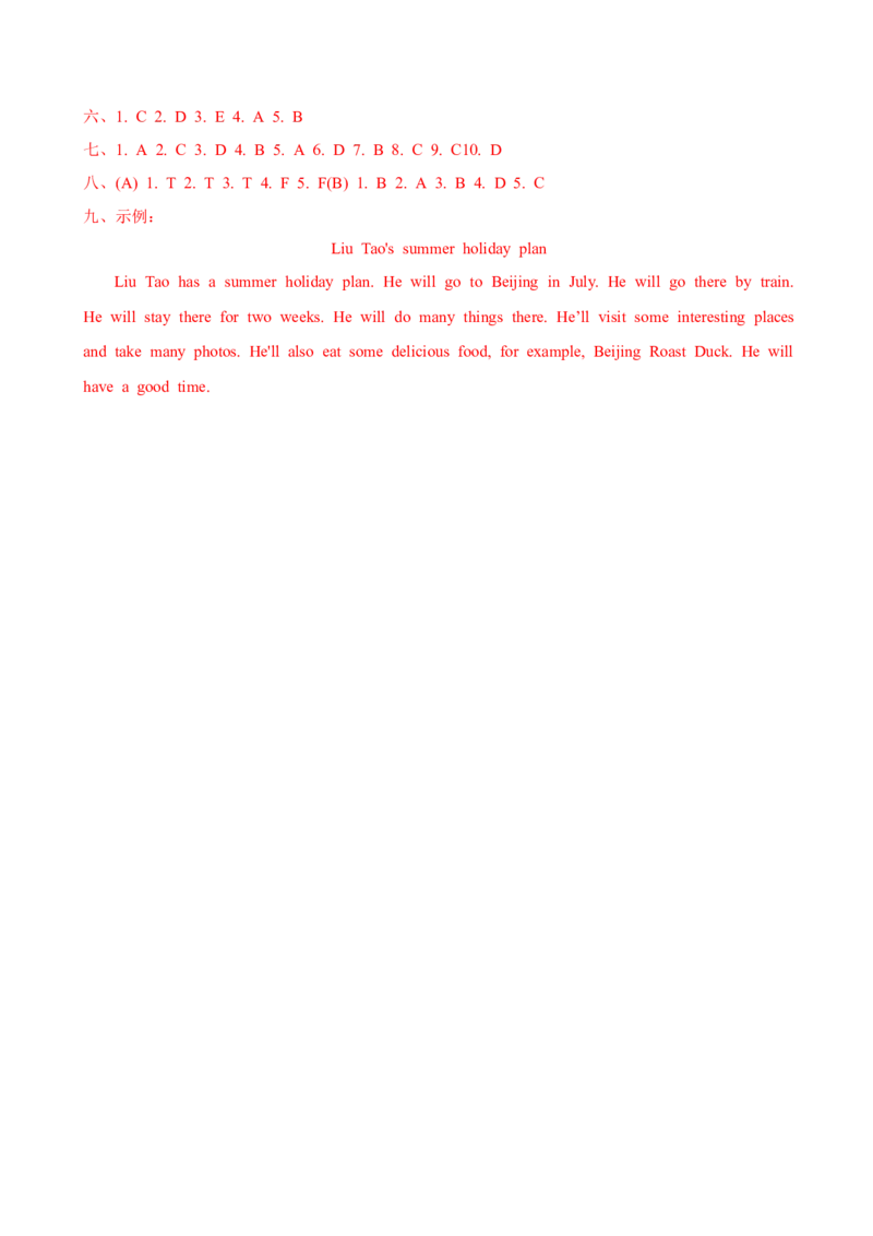 Unit7提优卷--_单元知识专项_2024版