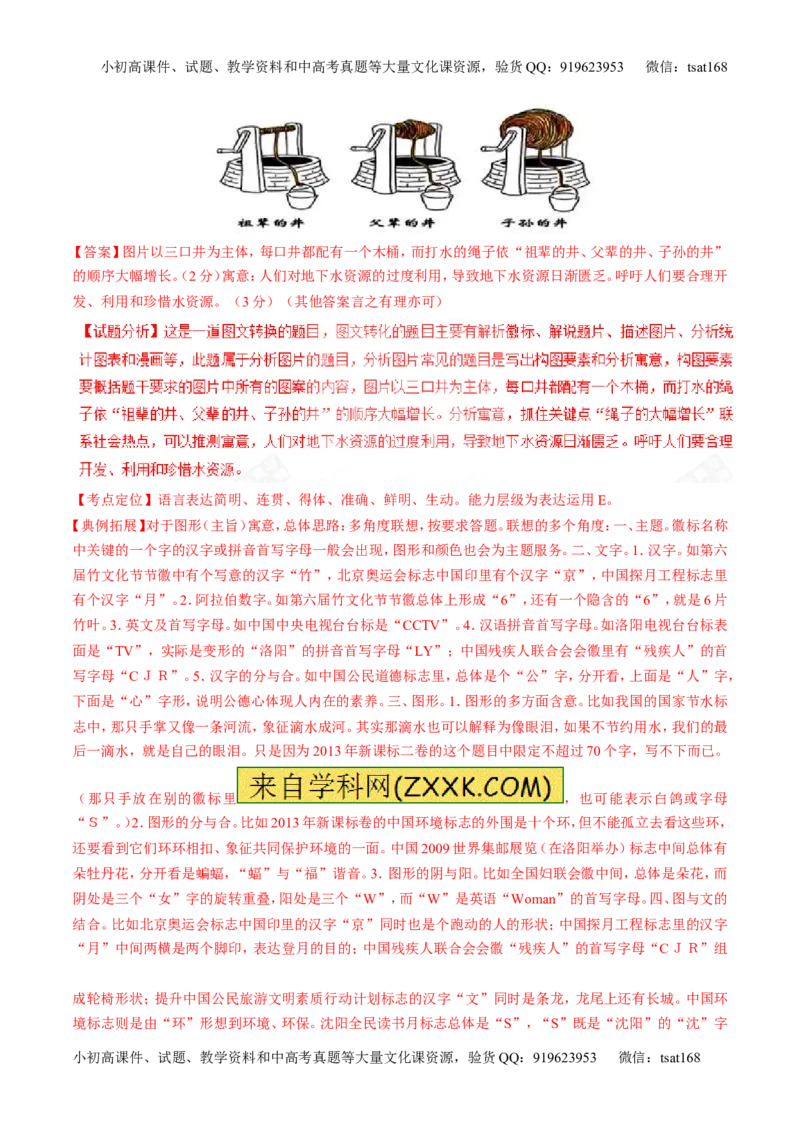 专题18语言运用之图文（讲）-2017年高考语文二轮复习讲练测（解析版）_高语_1高中语文_2017年高考语文二轮复习讲练测（全套打包120份）