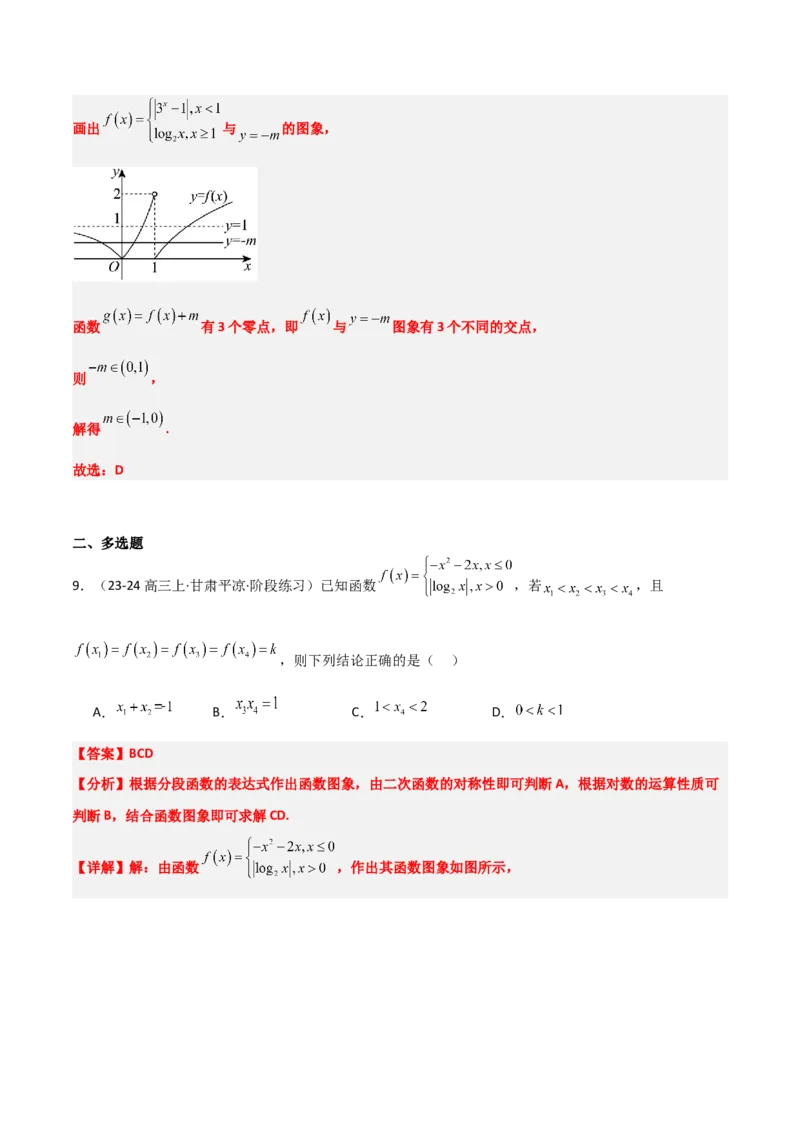 第12练函数的图像（精练：基础+重难点）-2025年高考数学一轮复习讲义及高频考点归纳与方法总结（新高考通用）解析版_2.2025数学总复习_2025年新高考资料_一轮复习