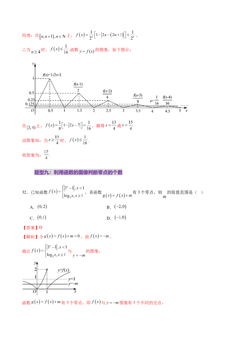 第06讲函数的图象（九大题型）（练习）（解析版）_2.2025数学总复习_2025年新高考资料_一轮复习_2025年高考数学一轮复习讲练测（新教材新高考，含2024高考真题）