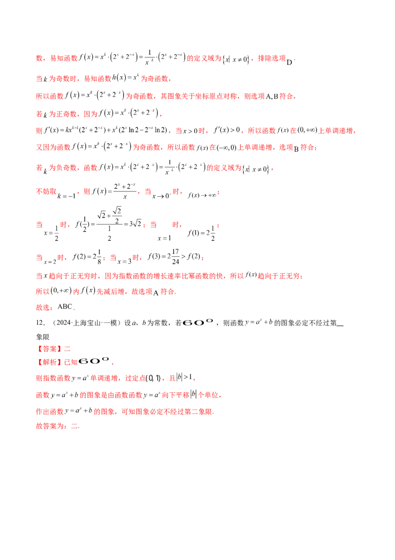 第06讲函数的图象（九大题型）（练习）（解析版）_2.2025数学总复习_2025年新高考资料_一轮复习_2025年高考数学一轮复习讲练测（新教材新高考，含2024高考真题）