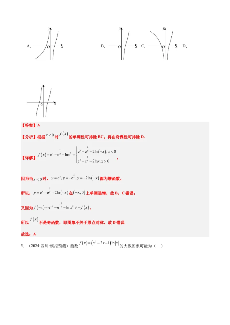 第12讲函数的图像（精讲）-2025年高考数学一轮复习讲义及高频考点归纳与方法总结（新高考通用）解析版_2.2025数学总复习_2025年新高考资料_一轮复习