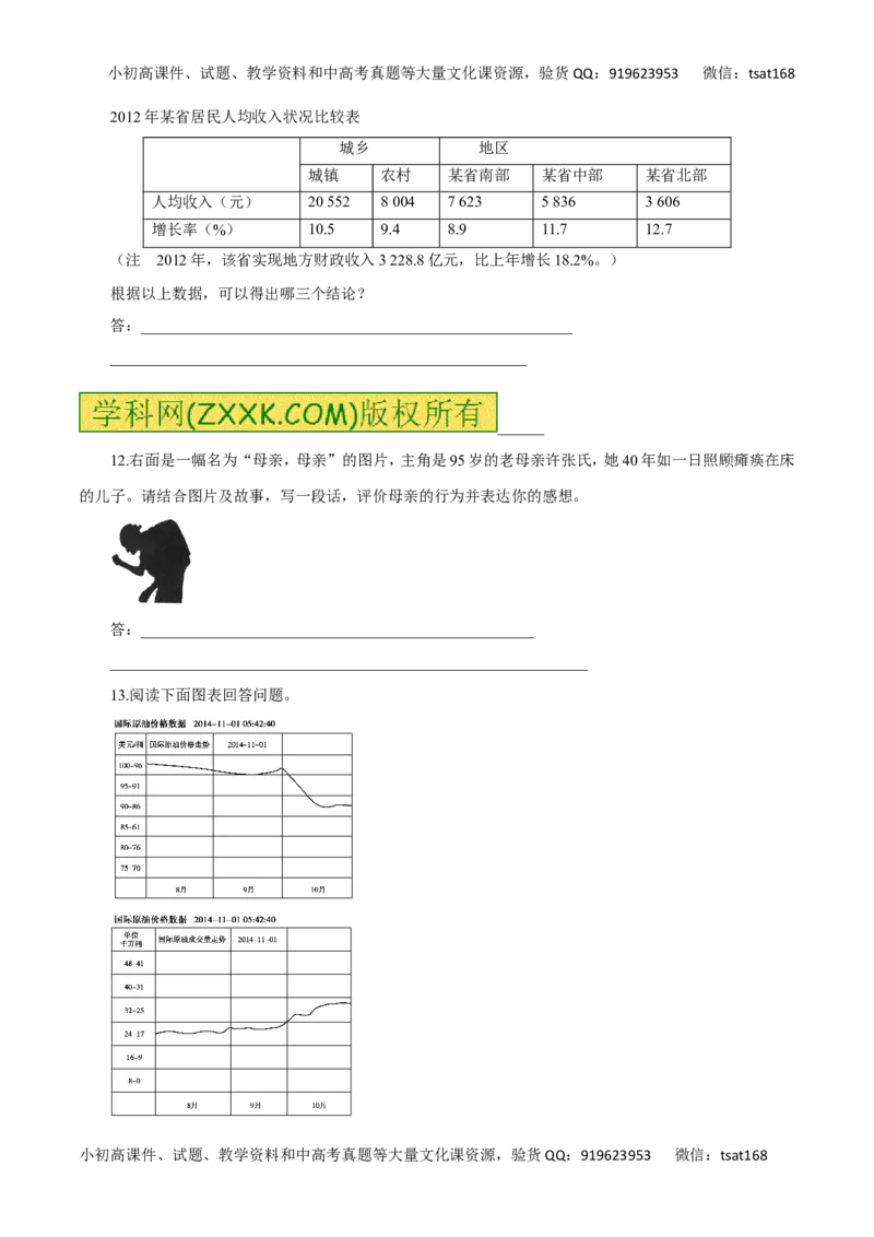 专题19图表与文字转换（高考押题）-2016年高考语文二轮复习精品资料（原卷版）_高语_1高中语文_2016年高考语文二轮复习精品资料（全套打包80份）