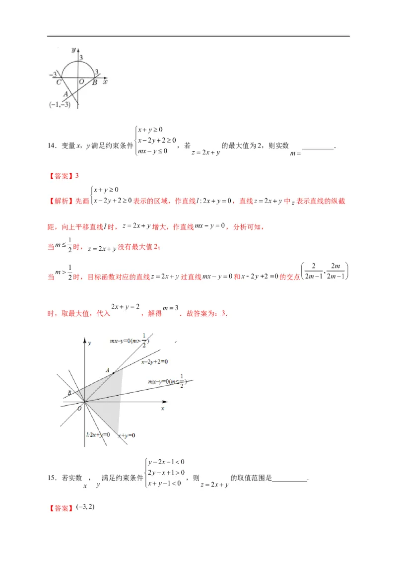 第09节简单的线性规划问题（解析版）_2.2025数学总复习_赠品通用版（老高考）复习资料_一轮复习_备战2023年高考数学一轮复习考点帮（全国通用）