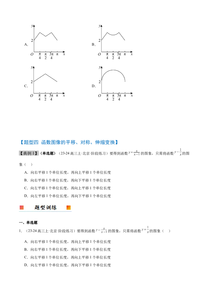 第12讲函数的图像（精讲）-2025年高考数学一轮复习讲义及高频考点归纳与方法总结（新高考通用）原卷版_2.2025数学总复习_2025年新高考资料_一轮复习