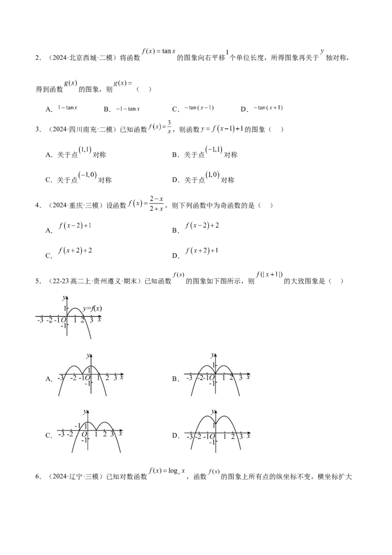 第12讲函数的图像（精讲）-2025年高考数学一轮复习讲义及高频考点归纳与方法总结（新高考通用）原卷版_2.2025数学总复习_2025年新高考资料_一轮复习