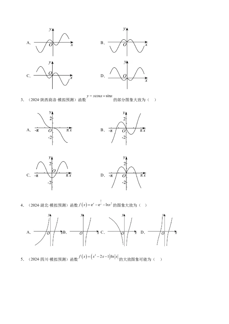 第12讲函数的图像（精讲）-2025年高考数学一轮复习讲义及高频考点归纳与方法总结（新高考通用）原卷版_2.2025数学总复习_2025年新高考资料_一轮复习