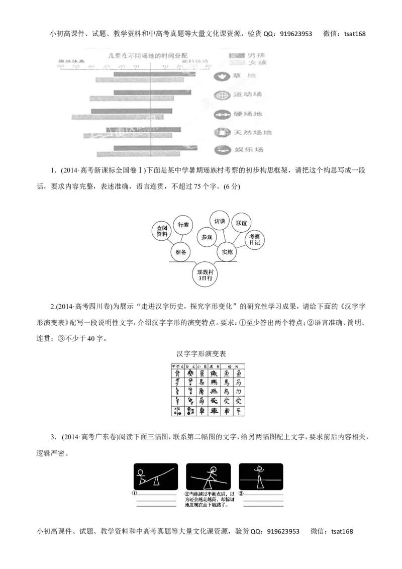 专题09图文转换-2016年高考语文热点题型和提分秘籍（原卷版）_高语_1高中语文_2016年高考语文热点题型和提分秘籍（（全套打包56份））