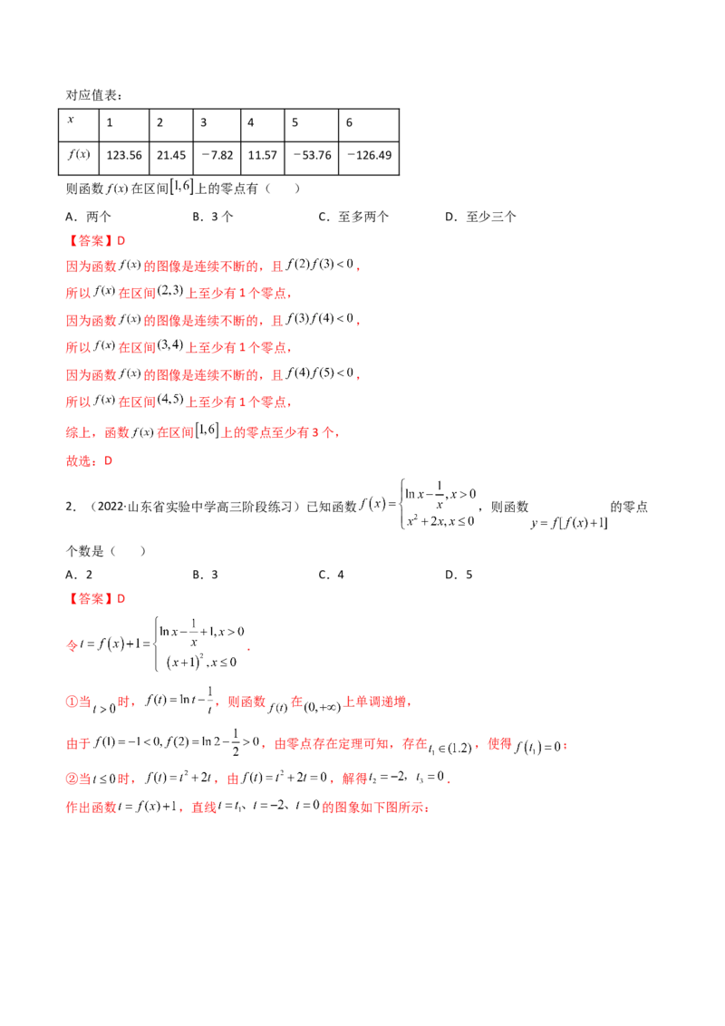 第08讲函数与方程(精讲+精练）（教师版）_2.2025数学总复习_2023年新高考资料_一轮复习_2023新高考数学一轮复习（新教材新高考）