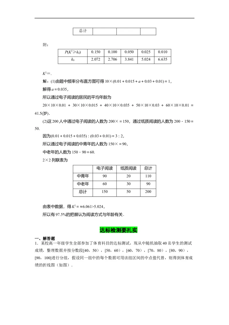 第34节统计（原卷版）_2.2025数学总复习_赠品通用版（老高考）复习资料_一轮复习_备战2023年高考数学一轮复习考点帮（全国通用）