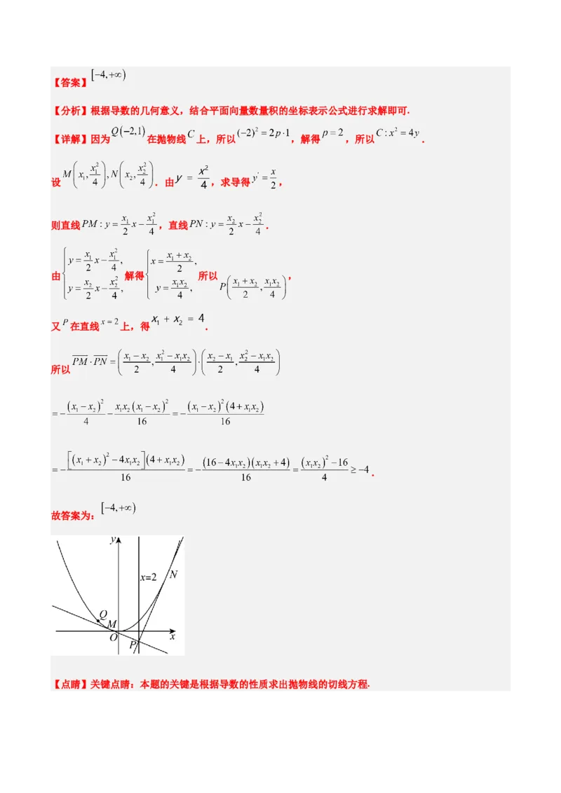 第46讲直线与抛物线（精讲）一轮复习讲义2024年高考数学高频考点题型归纳与方法总结（新高考通用）解析版_2.2025数学总复习_2024年新高考资料_1.2024一轮复习