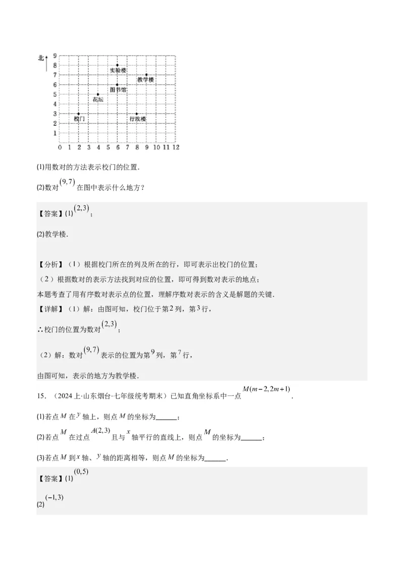 专题7.1平面直角坐标系之七大考点(教师版)_初中数学_七年级数学下册（人教版）_重难点专题提优-V8