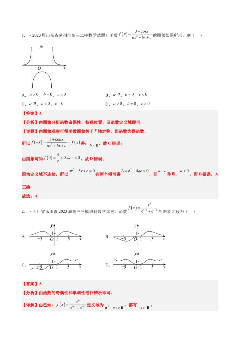 第12练函数的图像（精练：基础+重难点）一轮复习讲义2024年高考数学高频考点题型归纳与方法总结（新高考通用）解析版_2.2025数学总复习_2024年新高考资料_1.2024一轮复习