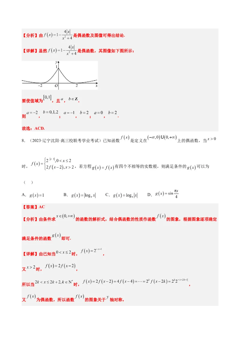 第12练函数的图像（精练：基础+重难点）一轮复习讲义2024年高考数学高频考点题型归纳与方法总结（新高考通用）解析版_2.2025数学总复习_2024年新高考资料_1.2024一轮复习